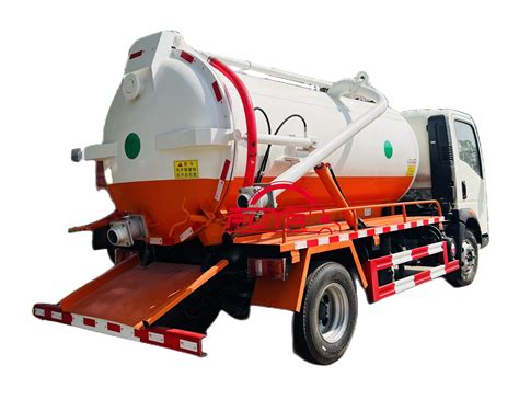 HOWO 6 Wheels 5000liters Mini Sludge Transport Vacuum Tank Sewage