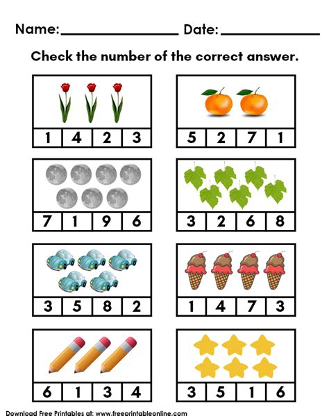 Counting Objects 1 To 10 Worksheets CountingWorksheets