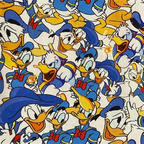 Disney Donald Duck Fabric 100 Cotton Fabric Fat Quarter Etsy