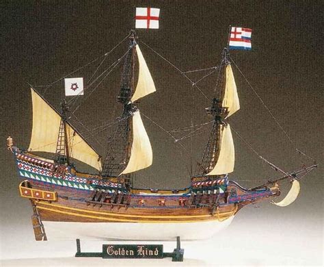 Golden Hind Sailing Ship Plastic Model Sailing Ship Kit 1 96