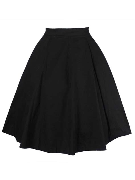 Sexy Dance Women High Waist Vintage A Line Cocktail Party Swing Skirt