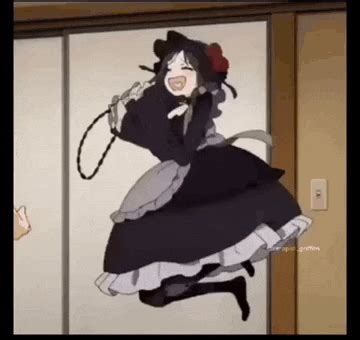 happy anime girl jumping gif happy anime girl anime happy discover
