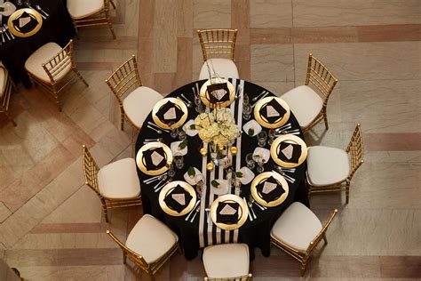 White Black And Gold Table Decor Gold Table Decor Table Decorations