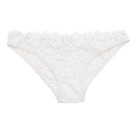 Bikini Secret Treasures Para Mujer Blanco Encaje Floral Talla M Walmart