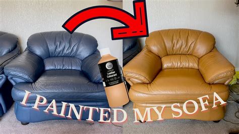 Diy Spray Paint Leather Sofa | Baci Living Room