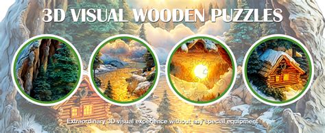 Amazon KAAYEE Wooden Puzzles For Adults 3D Vision Effect Paper