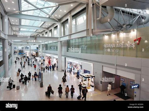 Inside the terminal at Incheon International Airport (ICN), the largest ...