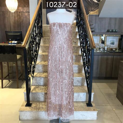 Tecido Tule Bordado Franja Paete Nude Sua Loja Online De Tecidos Comprar Metro