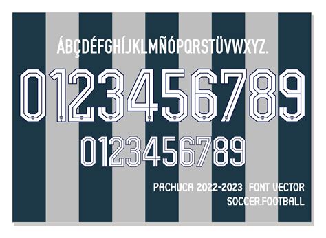 Font Vector Club Pachuca 20222023 Font Svg Ai Eps Pdf Ttf Etsy México