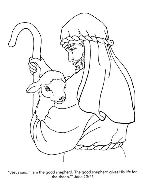 Good Shepherd Coloring Page At Getcolorings Free Printable