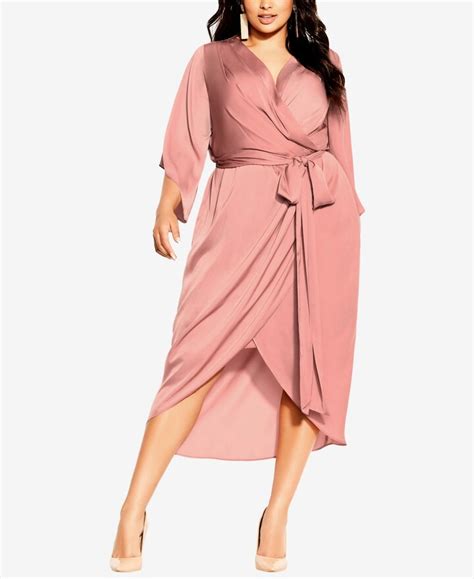 City Chic Trendy Plus Size Opulent Wrap Dress Shopstyle