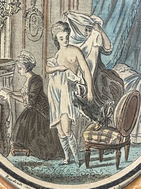 Th Century Curiosa Engravings Pair Eroticism Nude Female Erotic Scene Picclick Uk