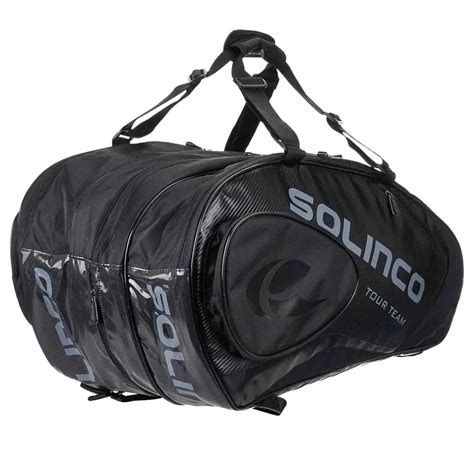 Solinco Pack Tour Racquet Bag Blackout Black Bags Thermobags