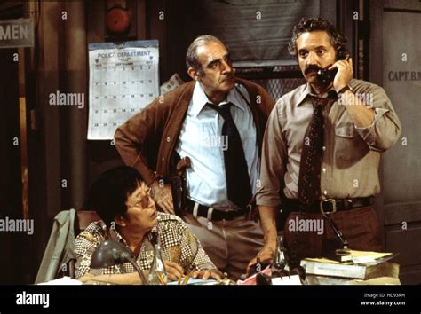 Barney Miller Jack Soo Abe Vigoda Hal Linden Stock Photo