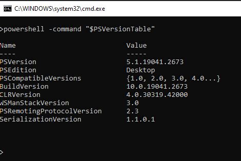 Powershell Command Line Error Cannot Process Argument