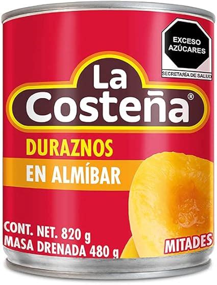 la Costeña la Costeña Duraznos Almibar Mitades 820 Gr 820 gramos