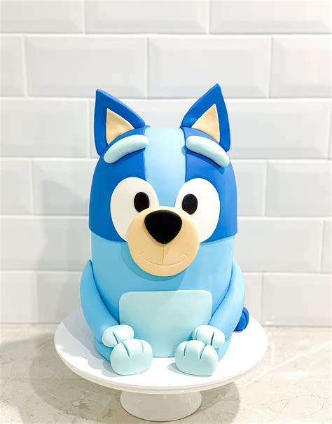 Fondant Bluey Cake | 4th birthday cakes, Boy birthday cake, Birthday