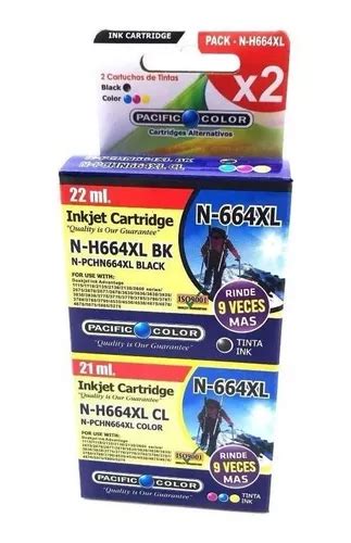 Pack Tintas Alternativa Pacific Color Xl Negro Color Cuotas Sin