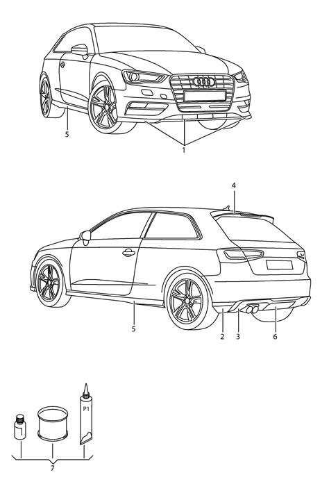 Audi A S Sportb Qu Genuine Accessories Adhesive Kit