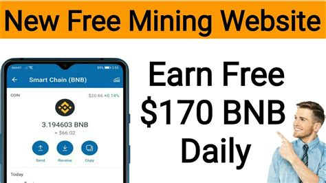 New Free BNB Mining Website Earn Free 170 BNB Daily New Free Cloud