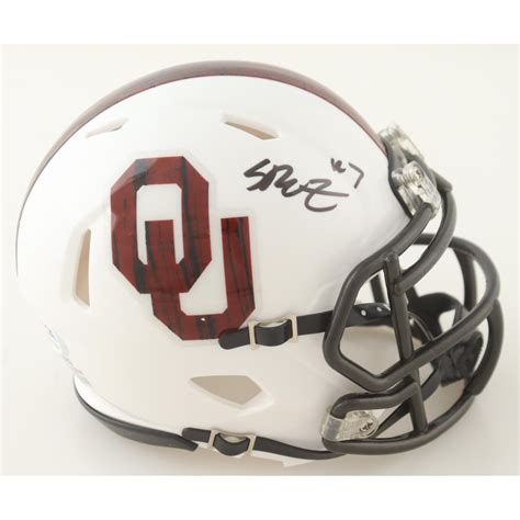 Spencer Rattler Signed Oklahoma Sooners Speed Mini Helmet (PSA ...