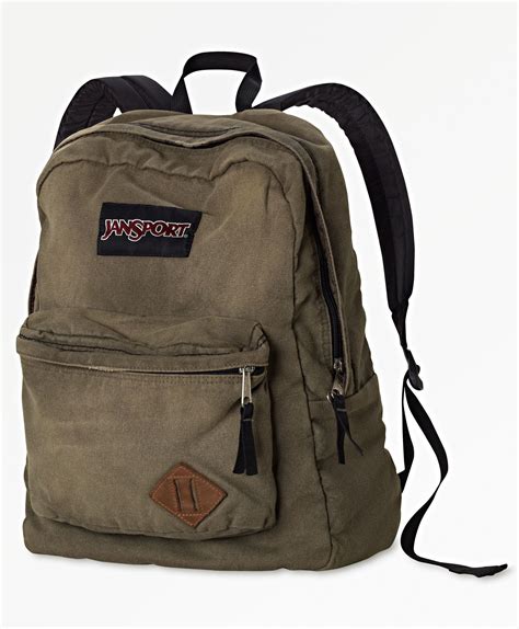 Jansport Cool Brown Grunge Backpack Mochila Con Parches Mochila