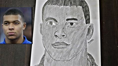 How to draw Kylian Mbappe Step by Step - Sketch Tutorial | YouCanDraw ...