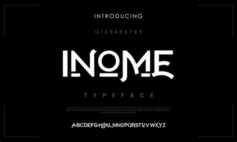 Inome Abstract Fashion Font Alphabet Minimal Modern Urban Fonts For