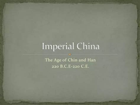 Ppt Imperial China Powerpoint Presentation Free Download Id1918520