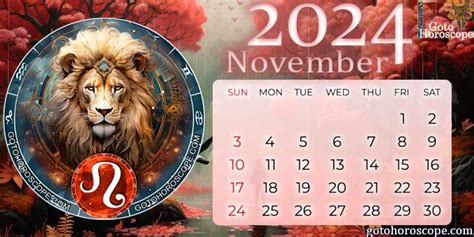 November Leo Horoscope Free Monthly Horoscope For November