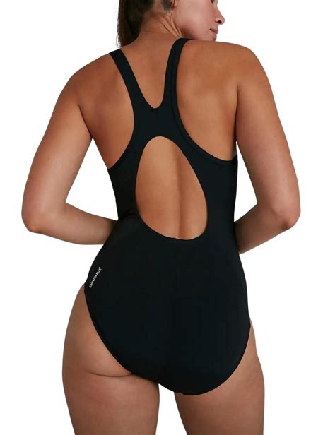 Speedo Boom Logo Splice Muscleback Swimsuit Belle Lingerie Speedo