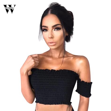 Womail Tube Top Strapless Sexy Mini Short Crop Tops Bandeau Bra Boob