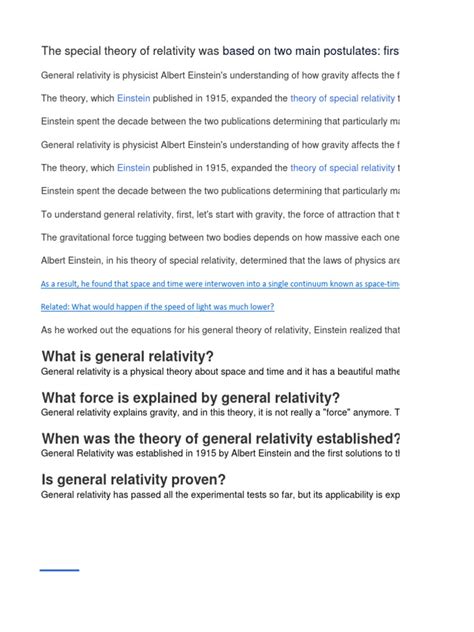 RELATIVITY | PDF | General Relativity | Gravity 