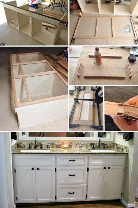 Оригинальные тумбы под раковину в ванную своими руками