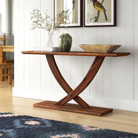 Catelynn Solid Wood Console Table Wood Console Table Wood