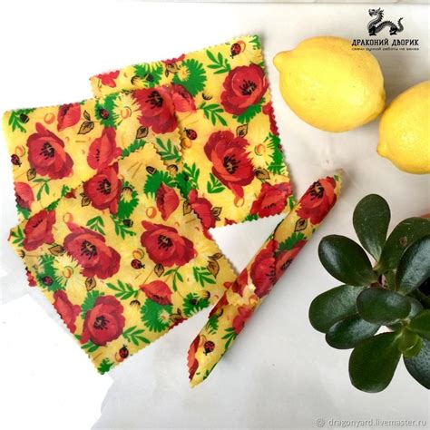 Восковые салфетки многоразовые для хранения продуктов – купить на ...