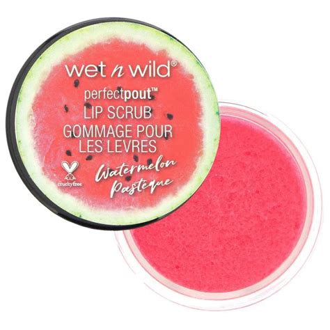 Wet N Wild Perfect Pout Lip Scrub Watermelon 0 35 Oz 10g For Dry