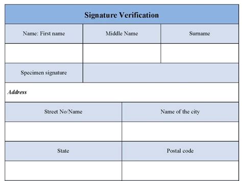 Signature Verification Form Editable Pdf Forms