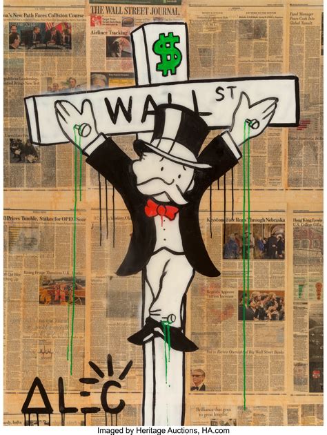 Alec Monopoly B 1986 Wall Street Crucifix Early 21st Century