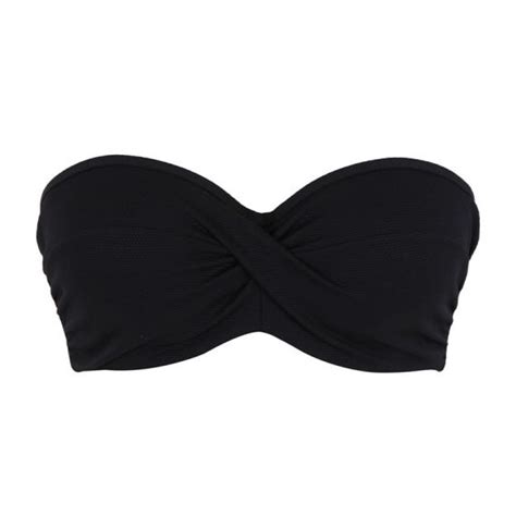 Panache Bademode Spirit Bandeau Bikini Oberteil Black Annadiva