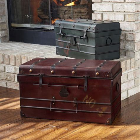 Storage Trunk Storage Chest Decorative Trunks Decorative Metal Industrial Bedroom Design