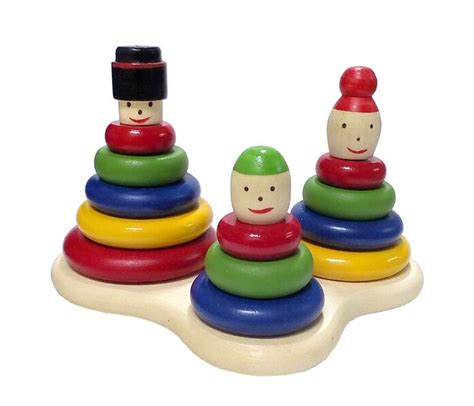 Деревянная игрушка RNToys Пирамидка Семейка - Акушерство.Ru