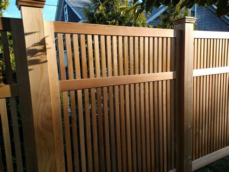 Custom Red Cedar Fence Panels By Tradecraft Custom Woodworking