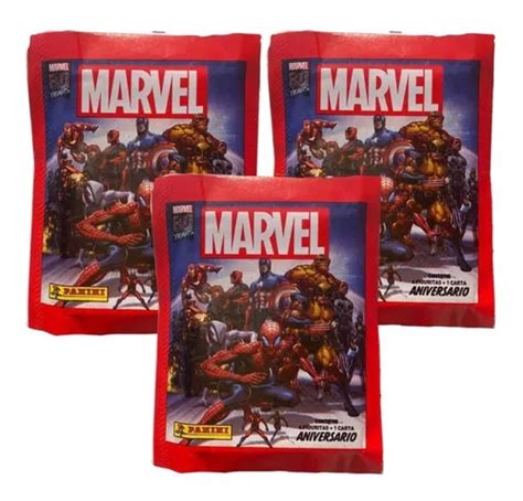 Pacotes De Figurinhas Acolchados Marvel A Os Panini Kit De