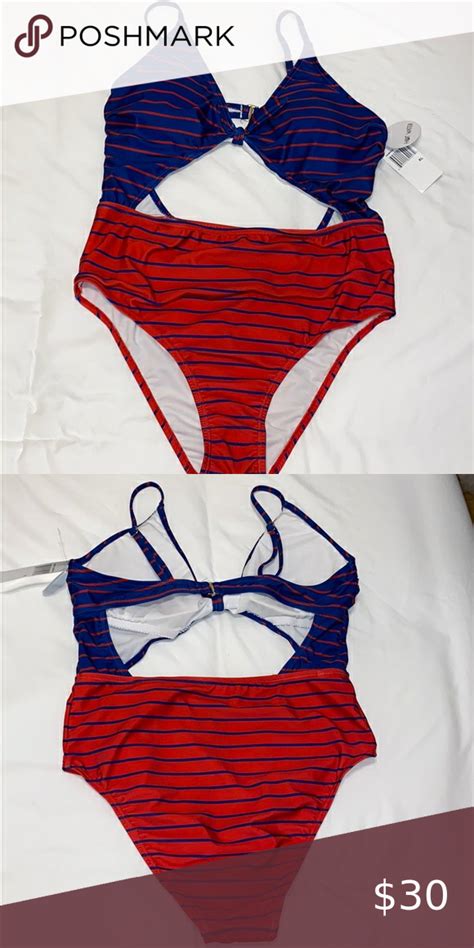 Hot Water Monokini One Piece Swimsuit Sz XL Monokini Swimsuits One Piece Swimsuit