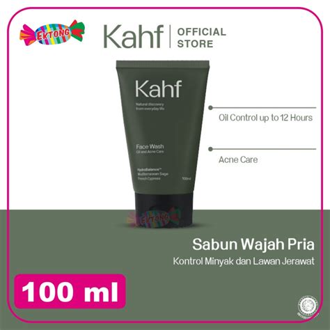 Jual Kahf Oil And Acne Care Face Wash 100 Ml Sabun Wajah Pria