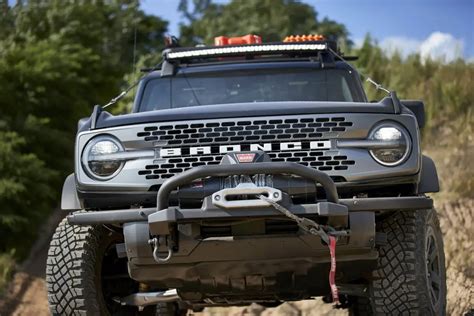 2021 Ford Bronco Factory Winch Partially Blocks The Front Camera