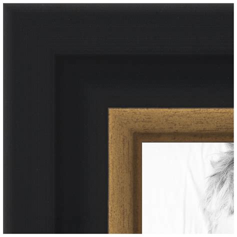 Arttoframes 6x12 Inch Black Velvet With Gold Picture Frame Black Mdf Poster Frame 4690