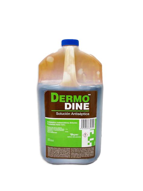 DERMODINE SOLUCIÓN ANTISÉPTICA 3 5 LT Human Haim