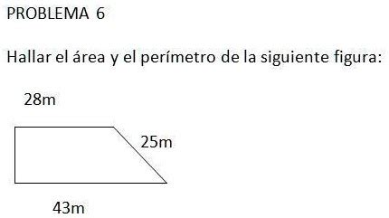 SOLVED Hallar El Area Y Perimetro De La Siguiente Figura PROBLEMA